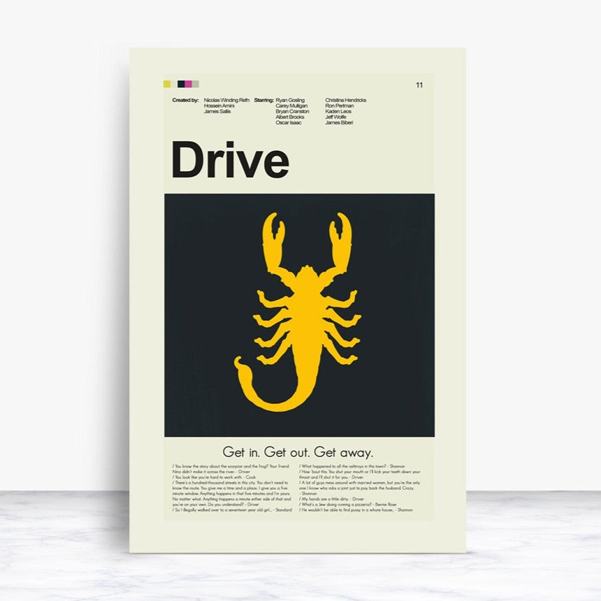 Drive - The Scorpion  | 12"x18" or 18"x24" Print only