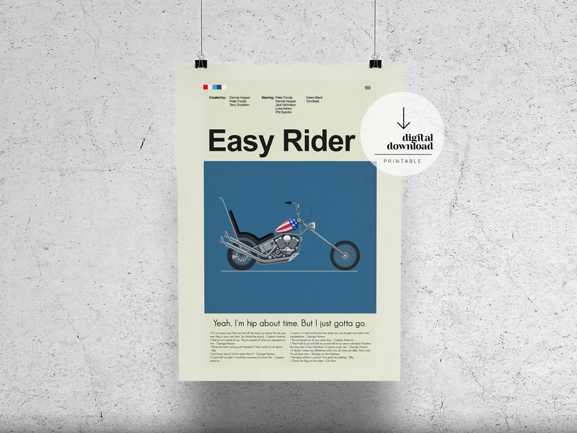 Easy Rider Dxf Easy Rider | DIGITAL ARTWORK DOWNLOAD | PrintsandgiggIes