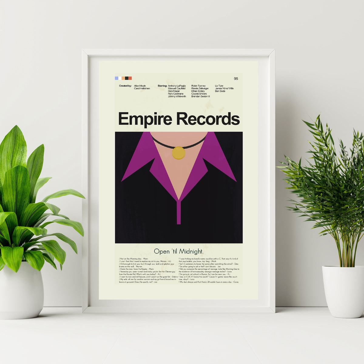 Empire Records Inspired Mid-Century Modern Print | 12"x18" or 18"x24" Print only