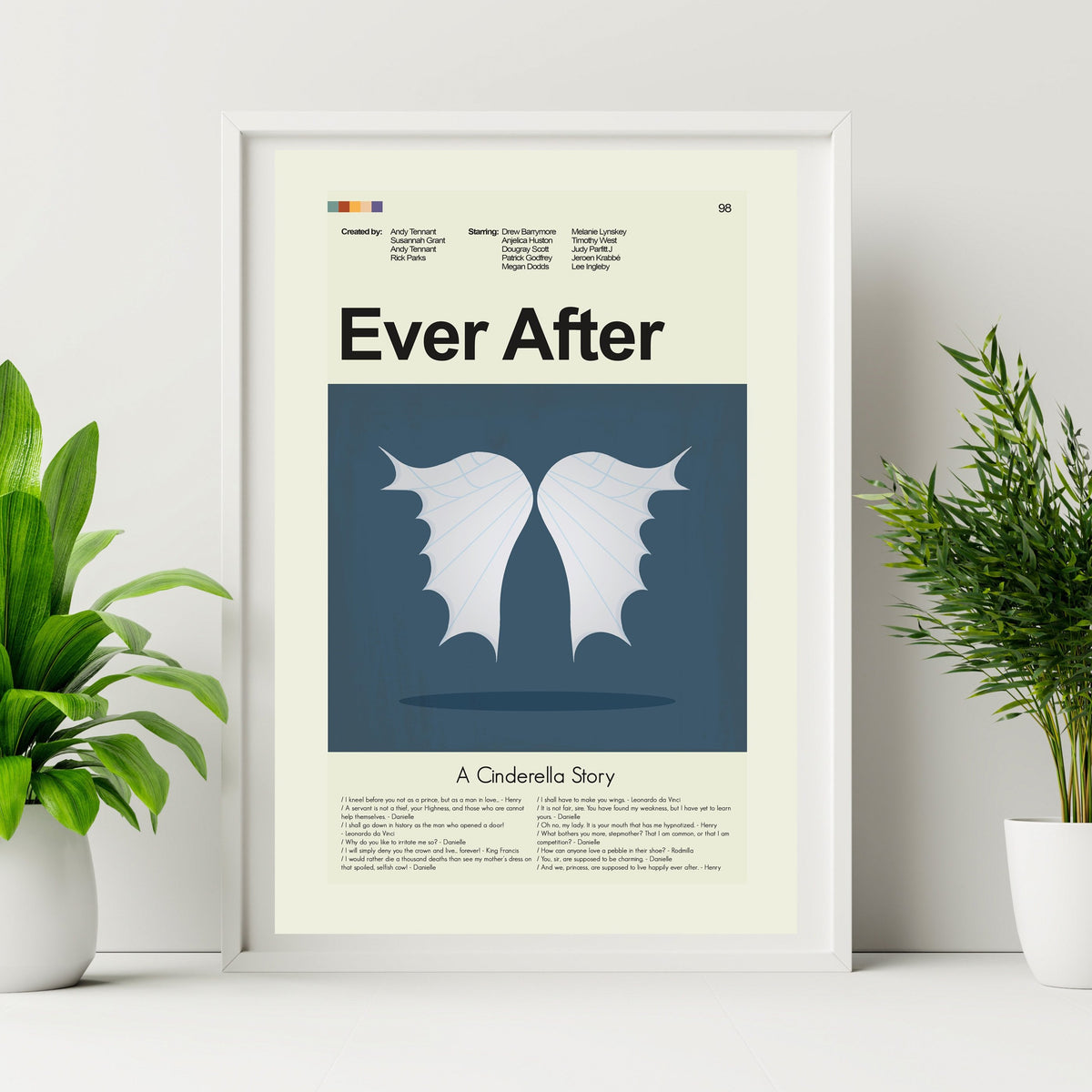 Ever After Inspired Mid-Century Modern Print | 12"x18" or 18"x24" Print only