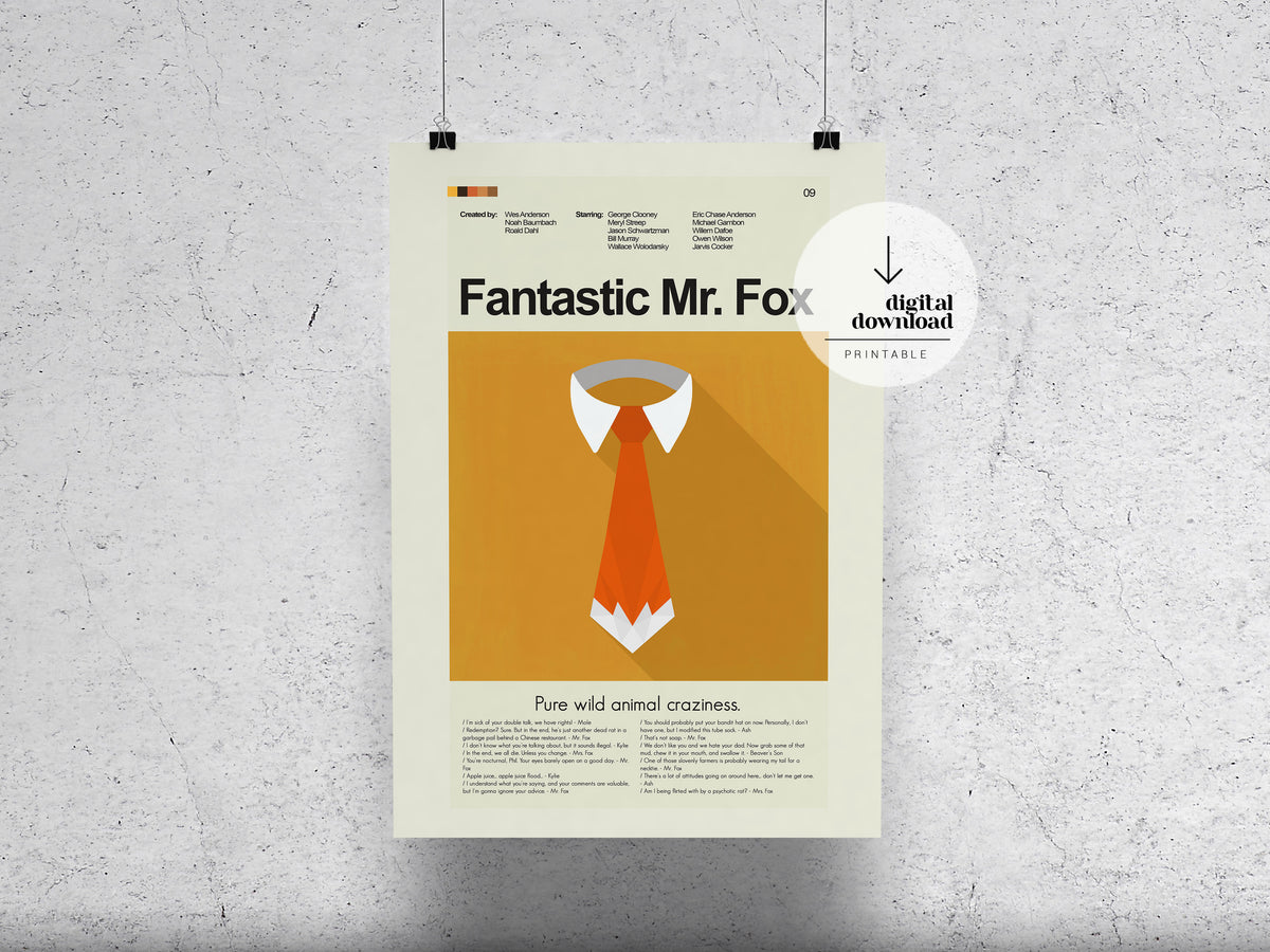 Fantastic Mr. Fox | DIGITAL ARTWORK DOWNLOAD