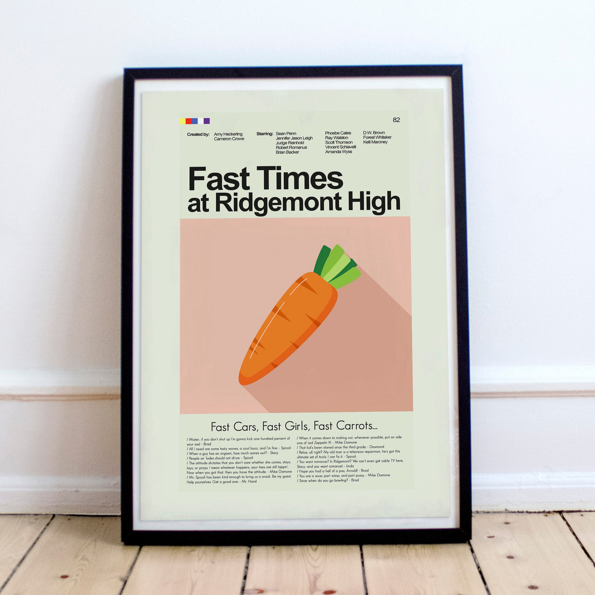 Fast Times at Ridgemont High - Carrot | 12"x18" or 18"x24" Print only