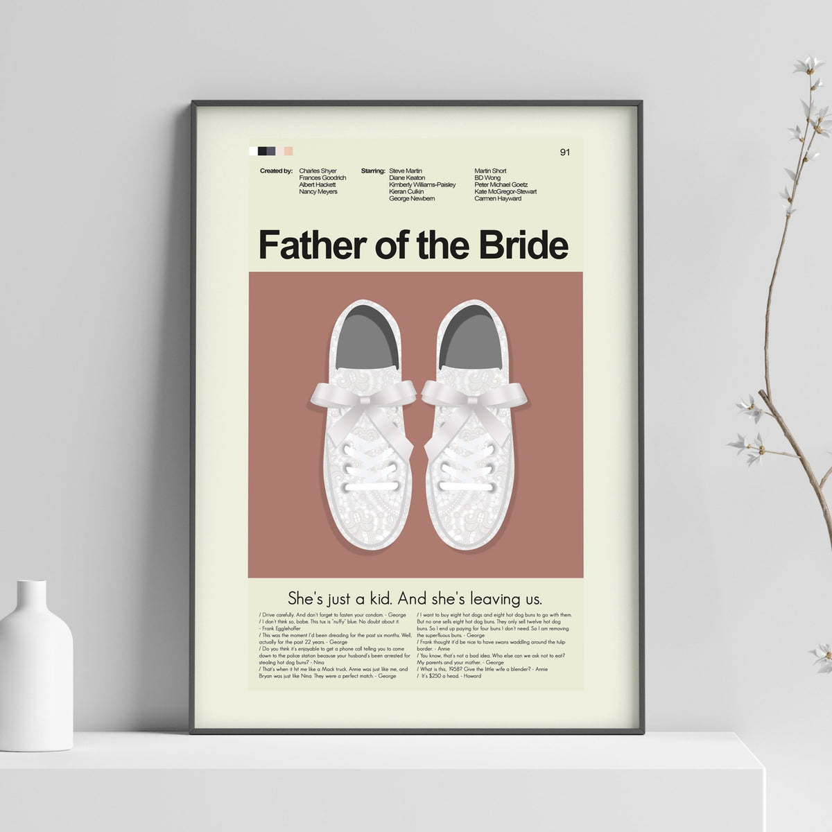 Father of the Bride - Annie's Sneakers  | 12"x18" or 18"x24" Print only