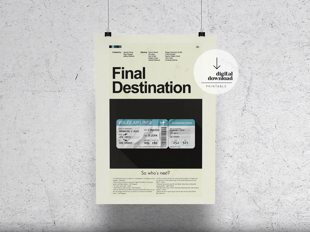 Final Destination | DIGITAL ARTWORK DOWNLOAD