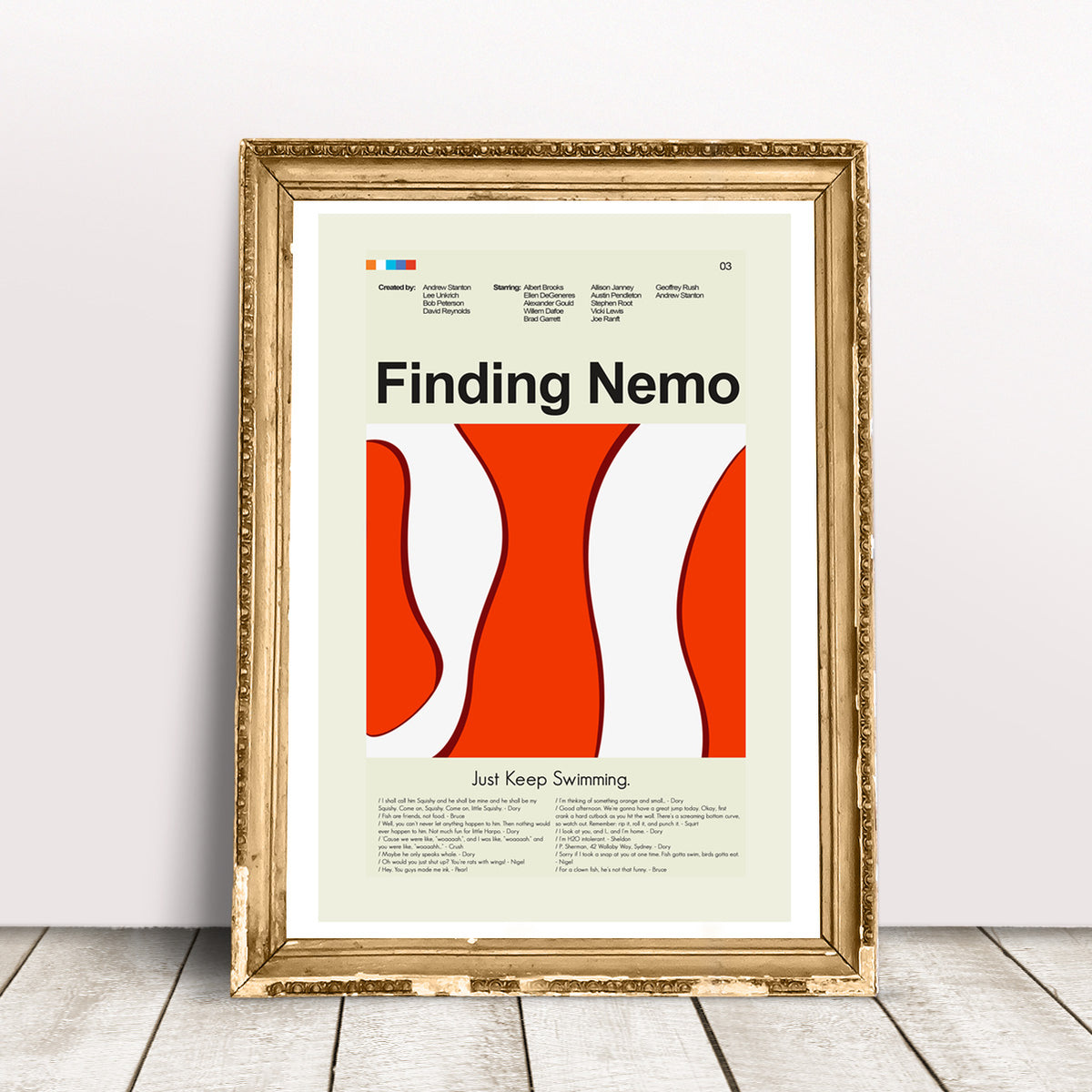 Finding Nemo - Clown Fish  | 12"x18" or 18"x24" Print only