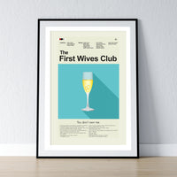 Load image into Gallery viewer, First Wives Club - Champagne Glass with Rings | 12&quot;x18&quot; Print Only
