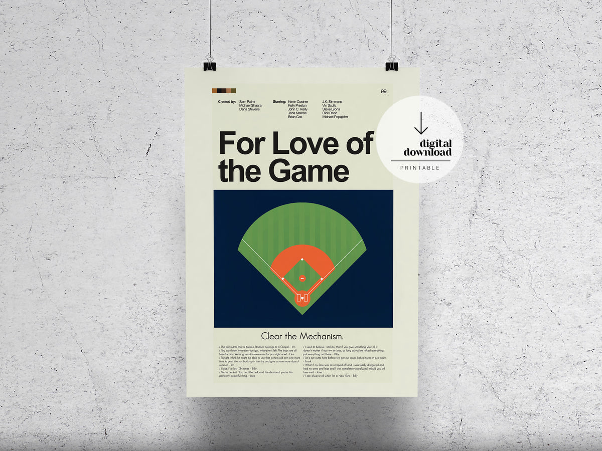 For Love of the Game | DIGITAL ARTWORK DOWNLOAD