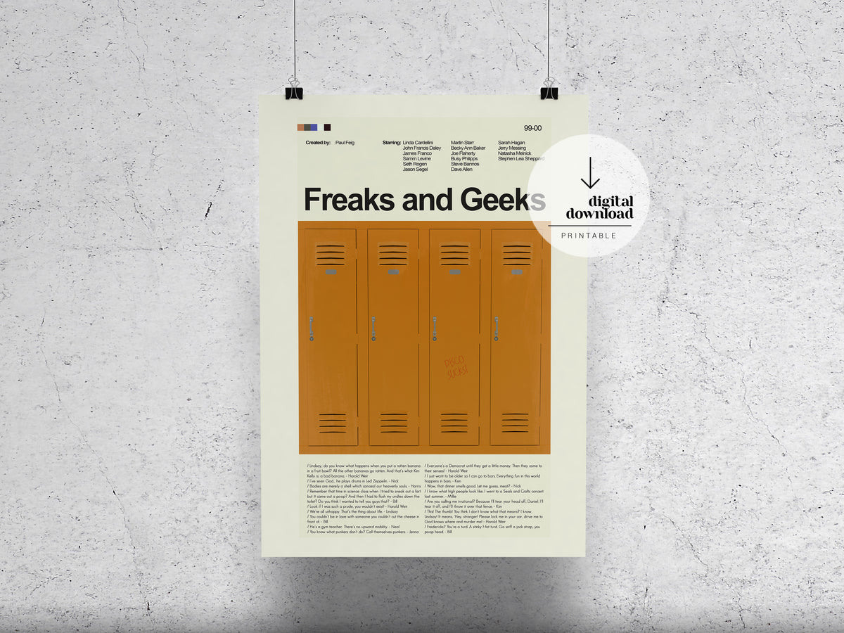 Freaks and Geeks | DIGITAL ARTWORK DOWNLOAD