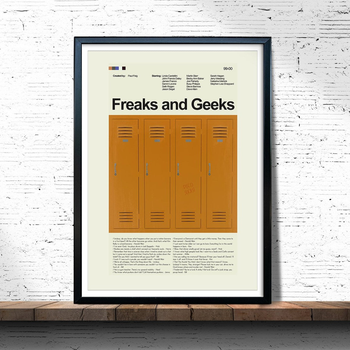 Freaks and Geeks - Lockers | 12"x18" or 18"x24" Print only