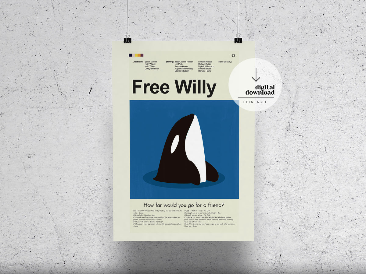 Free Willy | DIGITAL ARTWORK DOWNLOAD