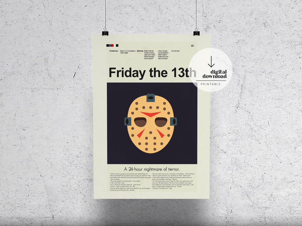 Friday the 13th | DIGITAL ARTWORK DOWNLOAD
