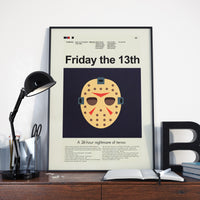 Load image into Gallery viewer, Friday the 13th Inspired Mid-Century Modern Print | 12&quot;x18&quot; or 18&quot;x24&quot; Print only
