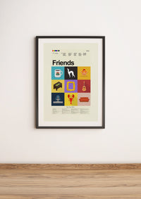 Load image into Gallery viewer, Friends Inspired Mid-Century Modern Print LARGE 18x24 | Print only
