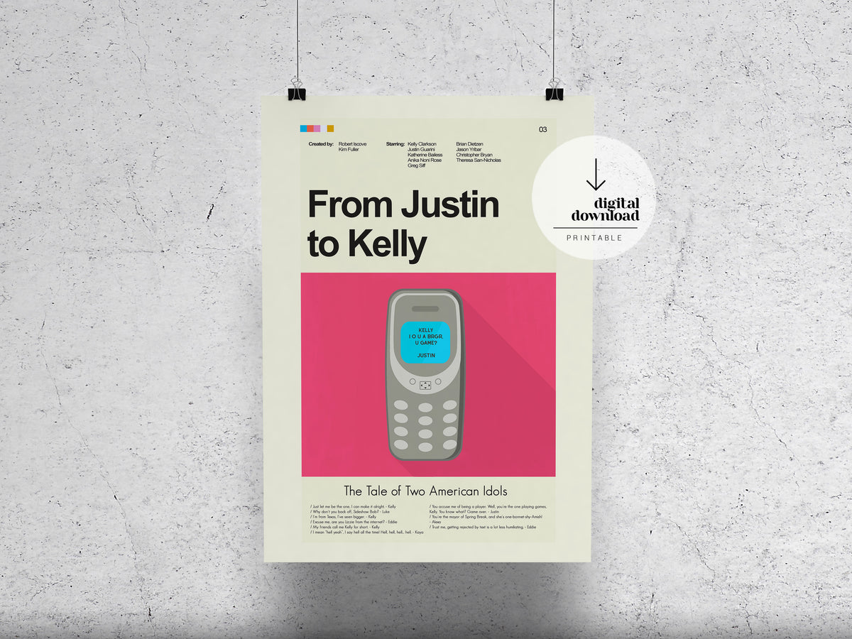 From Justin to Kelly | DIGITAL ARTWORK DOWNLOAD
