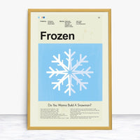 Load image into Gallery viewer, Frozen Inspired Mid-Century Modern Print | 12&quot;x18&quot; or 18&quot;x24&quot; Print only
