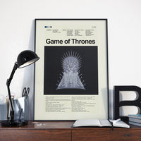 Load image into Gallery viewer, Game of Thrones Inspired Mid-Century Modern Print | 12&quot;x18&quot; or 18&quot;x24&quot; Print only
