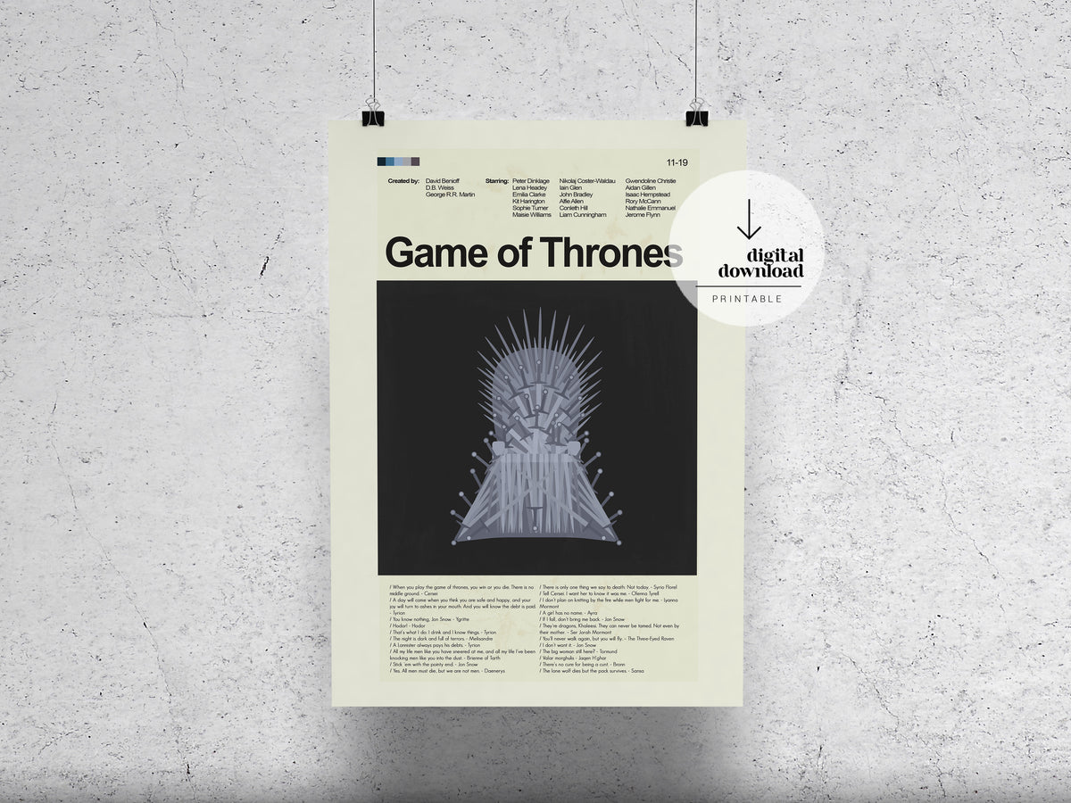 Game of Thrones | DIGITAL ARTWORK DOWNLOAD