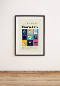 Load image into Gallery viewer, Gilmore Girls Inspired Mid-Century Modern Print LARGE 18x24 | Print only
