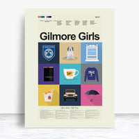 Load image into Gallery viewer, Gilmore Girls Inspired Mid-Century Modern Print LARGE 18x24 | Print only
