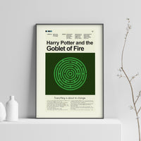 Load image into Gallery viewer, Harry Potter and the Goblet of Fire Inspired Mid-Century Modern Print | 12&quot;x18&quot; or 18&quot;x24&quot; Print only
