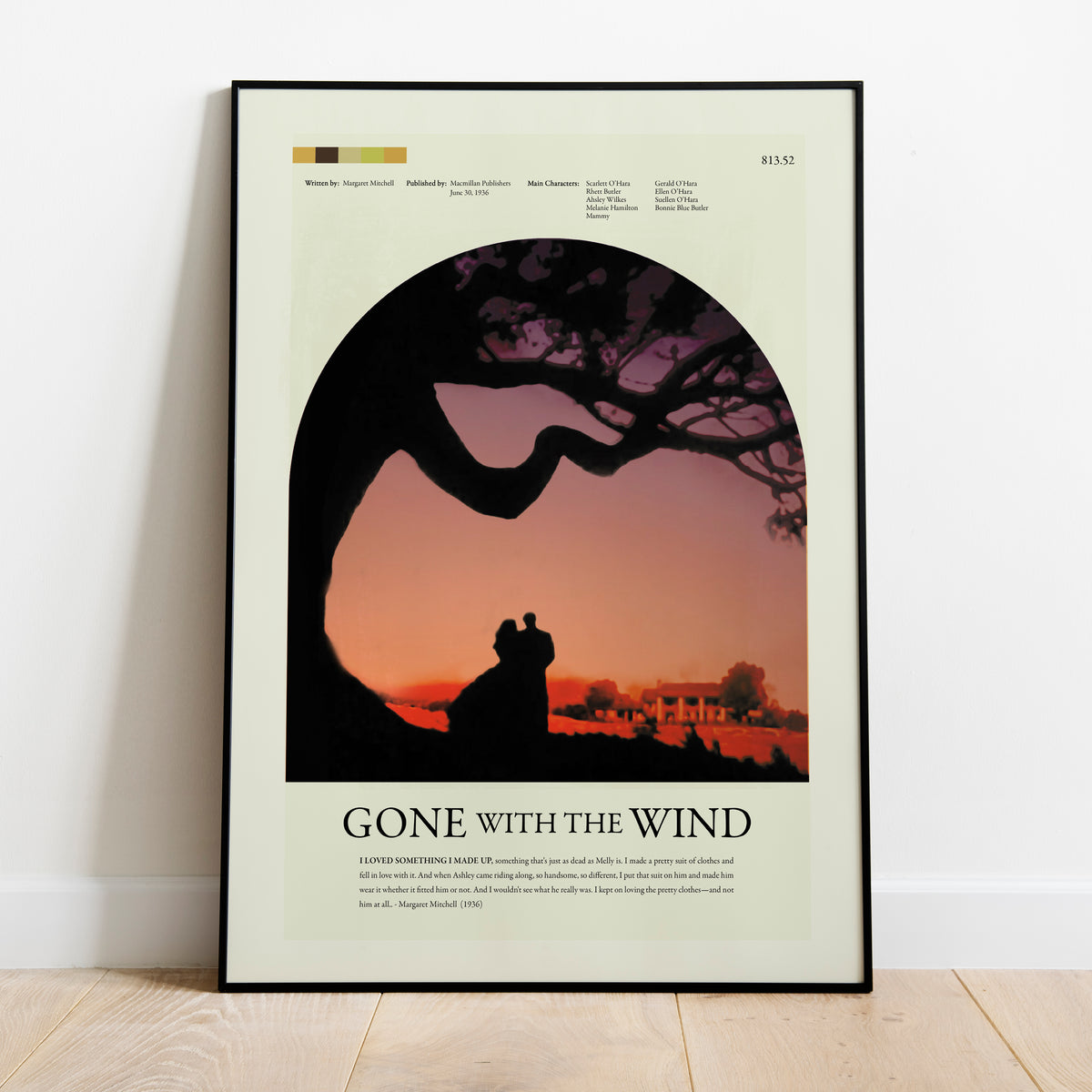 Gone with the Wind by Margaret Mitchell | Novel Print
