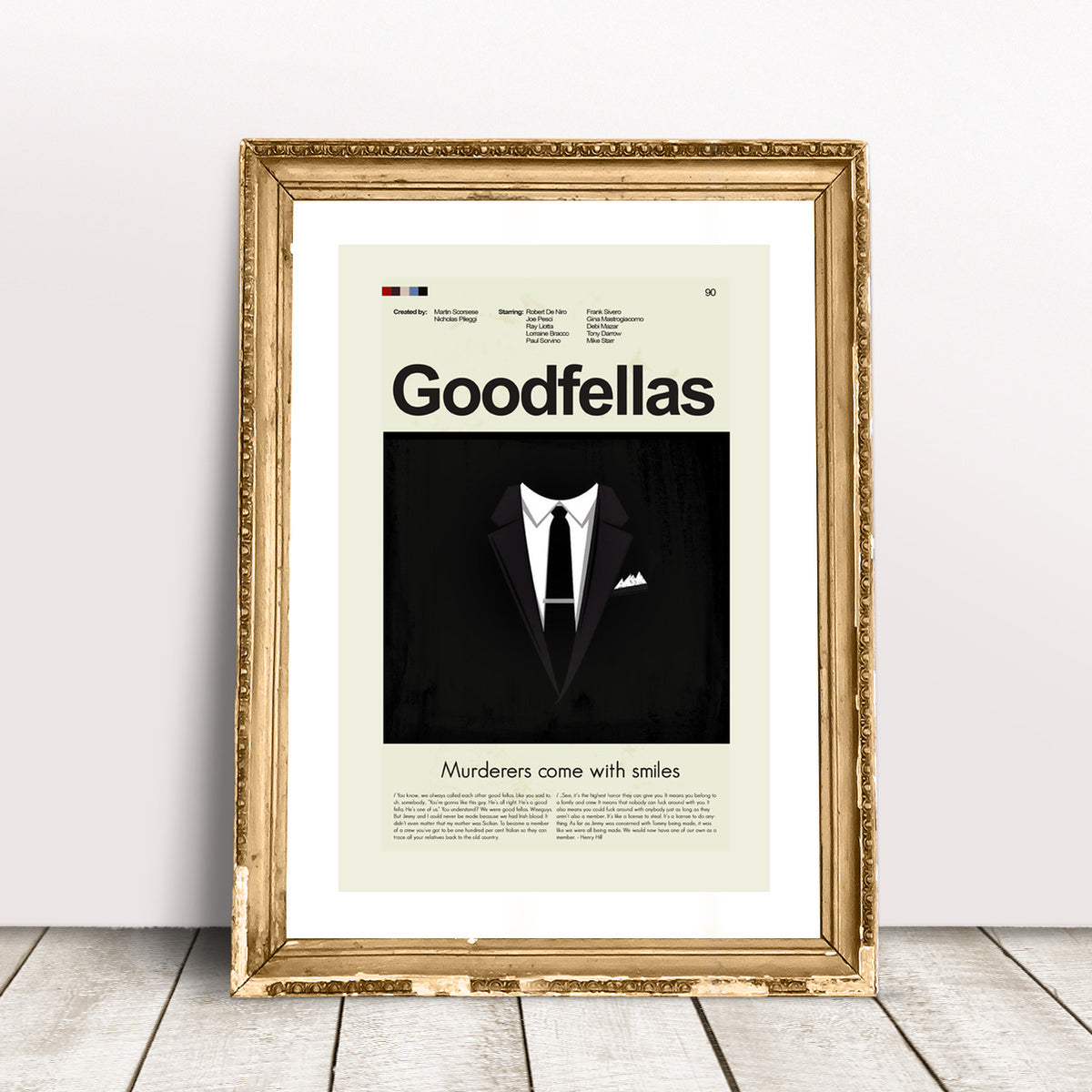 Goodfellas Inspired Mid-Century Modern Print | 12"x18" or 18"x24" Print only