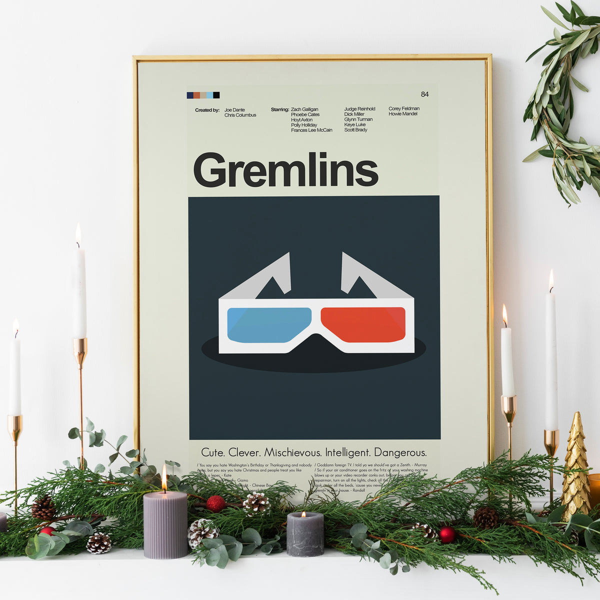Gremlins - 3d Glasses | 12"x18" or 18"x24" Print only