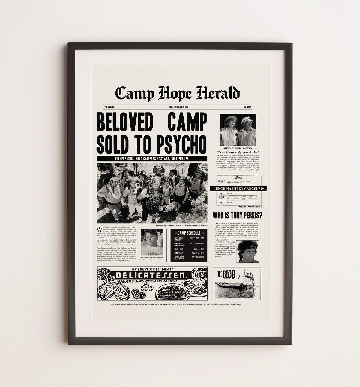 Heavyweights - Camp Hope Herald Newspaper Print | Print only