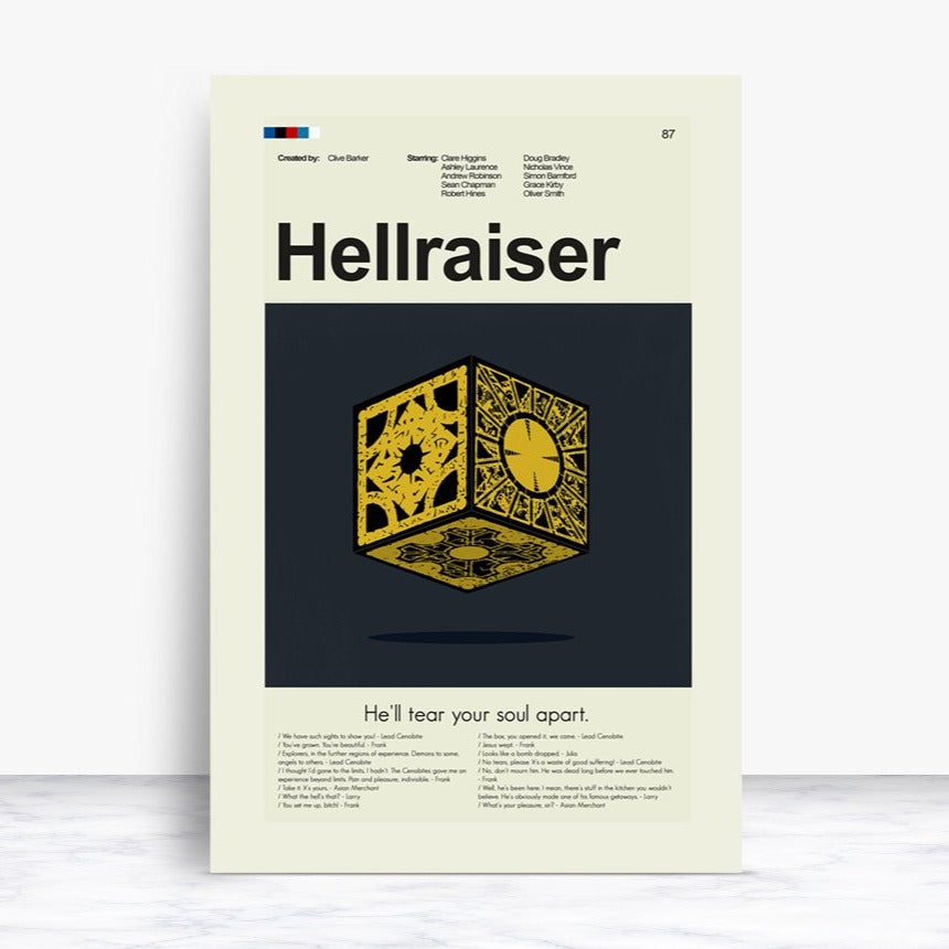 Hellraiser - The Cube  | 12"x18" or 18"x24" Print only