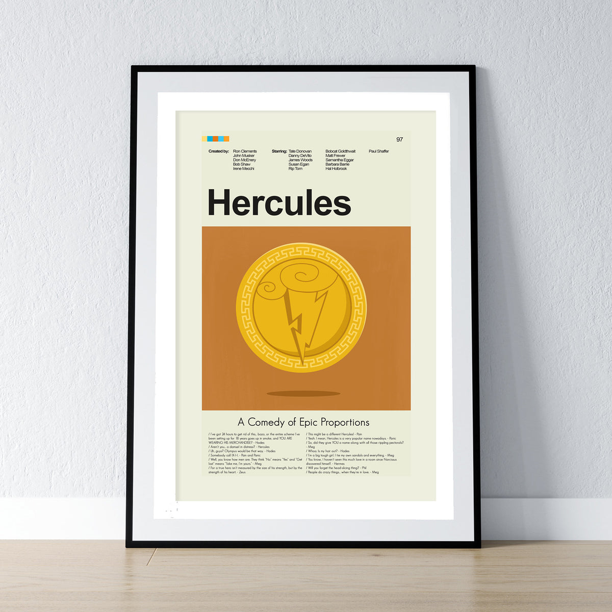Hercules - Shield | 12"x18" or 18"x24" Print only
