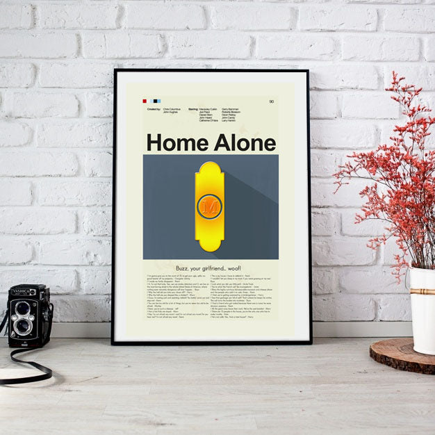 Home Alone Inspired Mid-Century Modern Print | 12"x18" or 18"x24" Print only