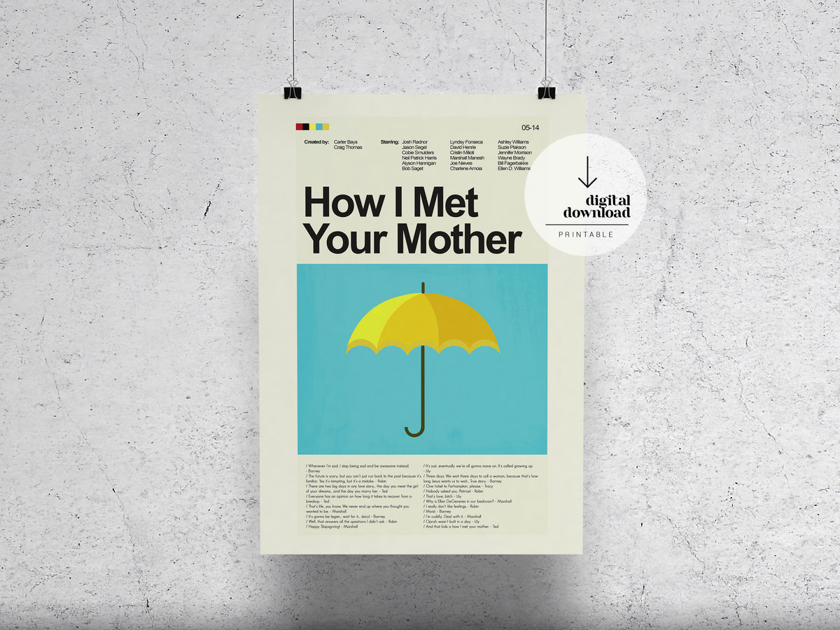 How I Met Your Mother | DIGITAL ARTWORK DOWNLOAD