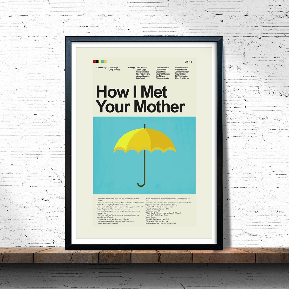 How I Met Your Mother - Yellow Umbrella  | 12"x18" or 18"x24" Print only