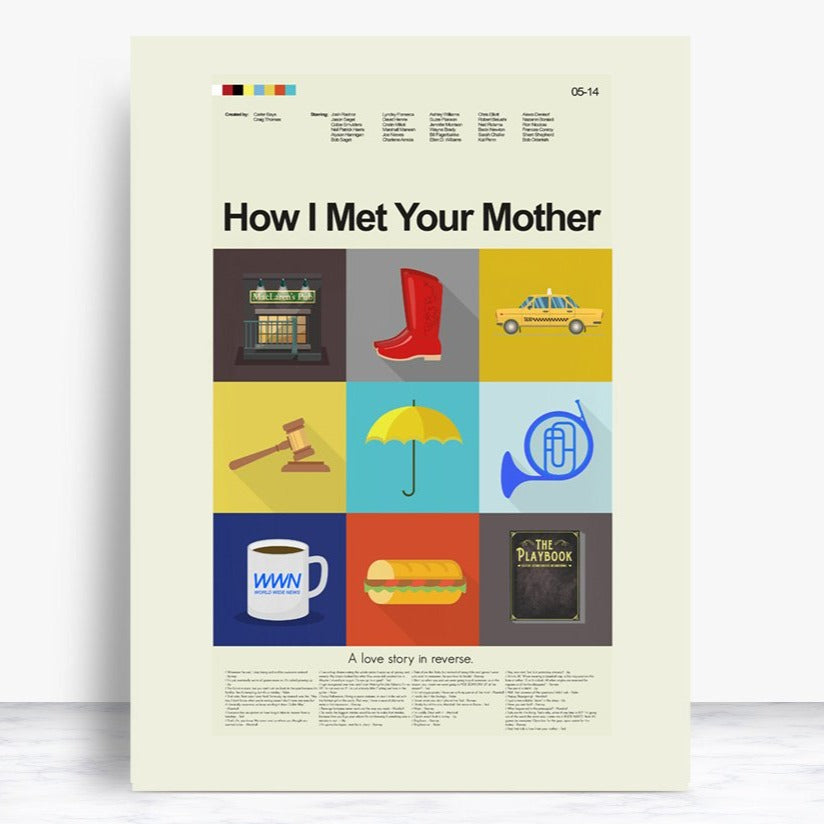 How I Met Your Mother Print LARGE 18x24 | Print only