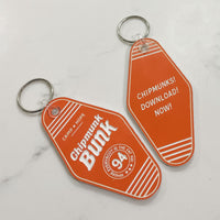 Load image into Gallery viewer, Heavyweights - Chipmunk Bunk | Retro Motel Keychain
