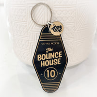 Load image into Gallery viewer, UCF - The Bounce House | Retro Motel Keychain
