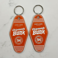 Load image into Gallery viewer, Heavyweights - Chipmunk Bunk | Retro Motel Keychain
