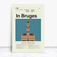 Load image into Gallery viewer, In Bruges Inspired Mid-Century Modern Print | 12&quot;x18&quot; or 18&quot;x24&quot; Print only
