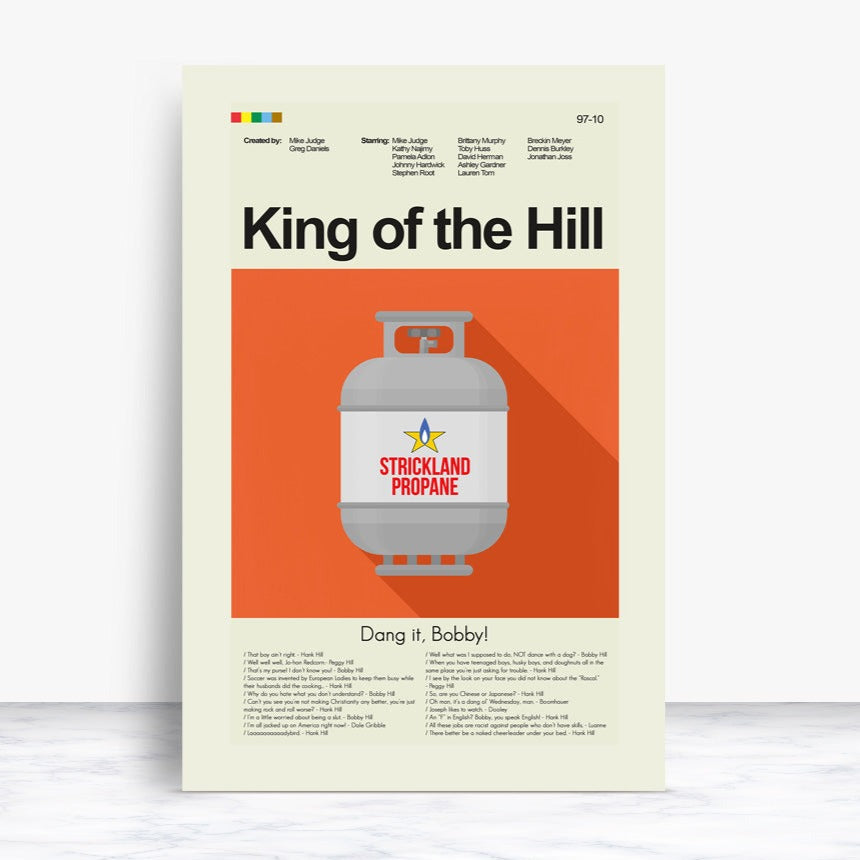 King of the Hill - Propane Tank | 12"x18" or 18"x24" Print only