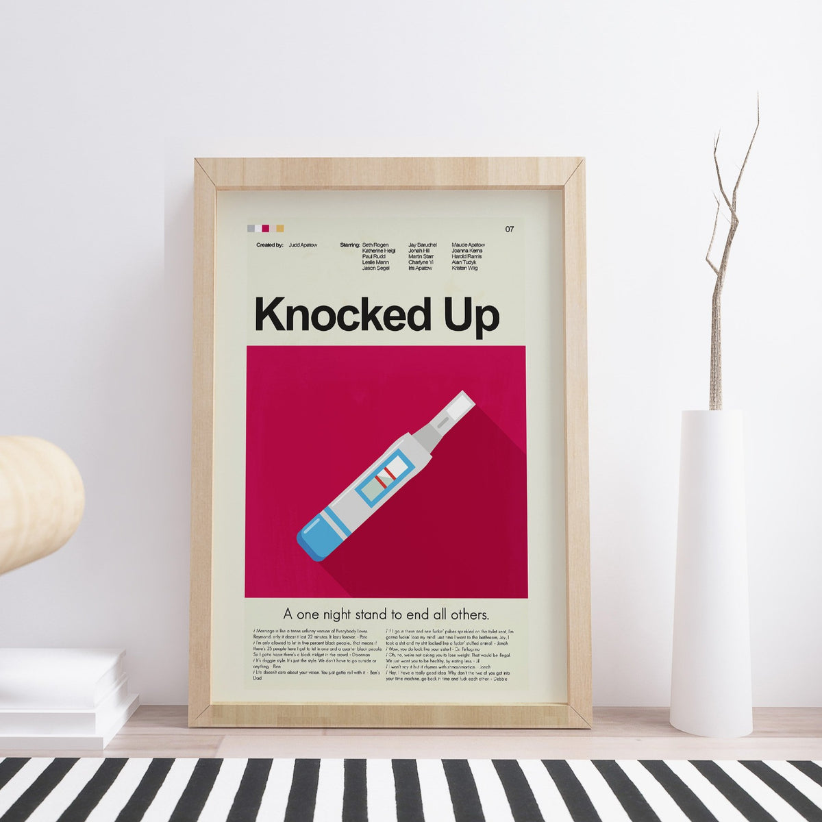 Knocked Up Inspired Mid-Century Modern Print | 12"x18" or 18"x24" Print only