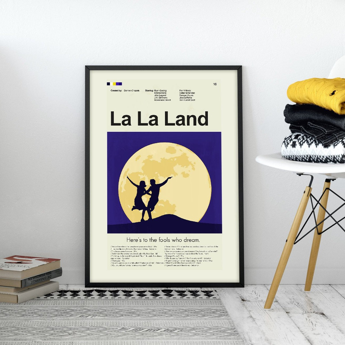 LaLa Land Inspired Mid-Century Modern Print | 12"x18" or 18"x24" Print only