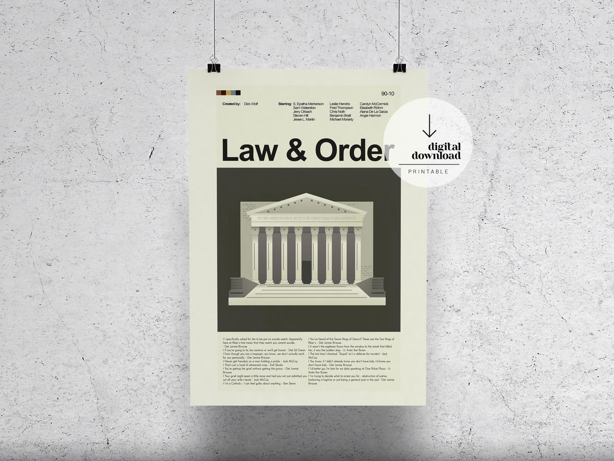 Law and Order | DIGITAL ARTWORK DOWNLOAD