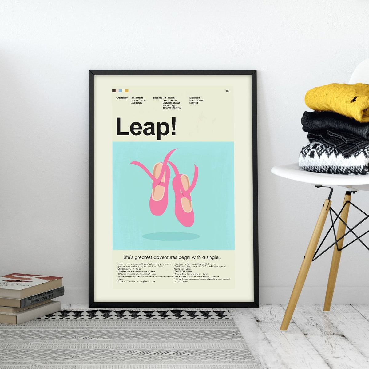 Leap! Inspired Mid-Century Modern Print | 12"x18" or 18"x24" Print only