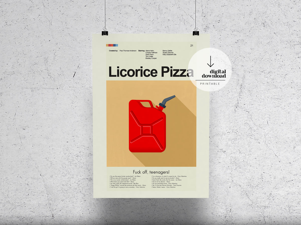 Licorice Pizza | DIGITAL ARTWORK DOWNLOAD