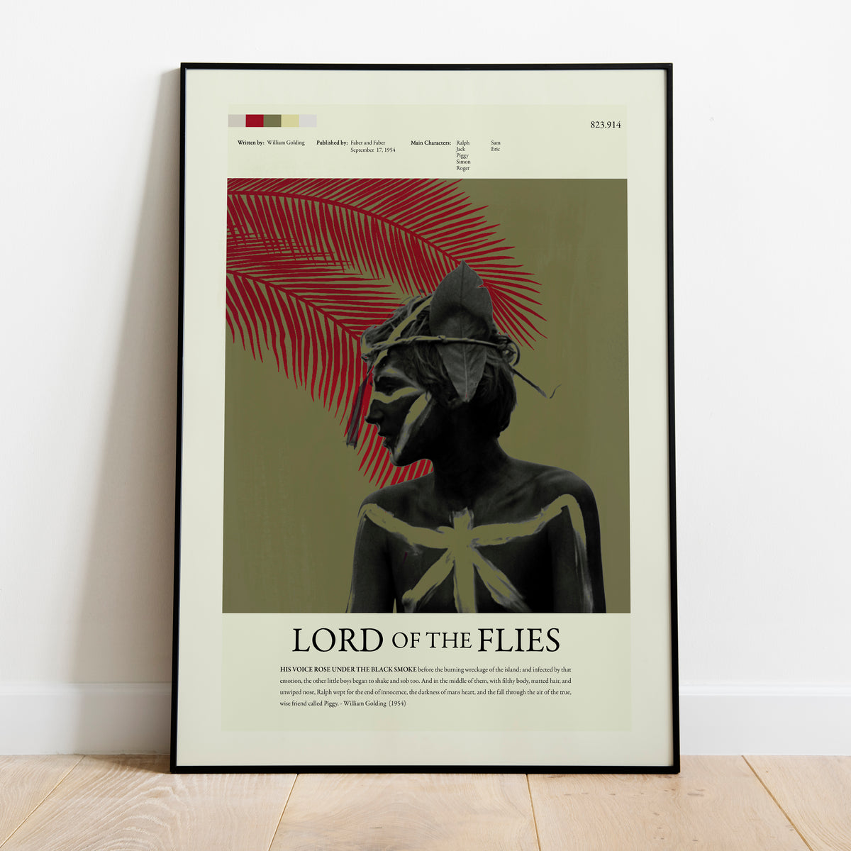 Lord of the Flies by William Golding | Novel Print
