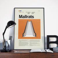 Load image into Gallery viewer, Mallrats - Escalator  | 12&quot;x18&quot; or 18&quot;x24&quot; Print only
