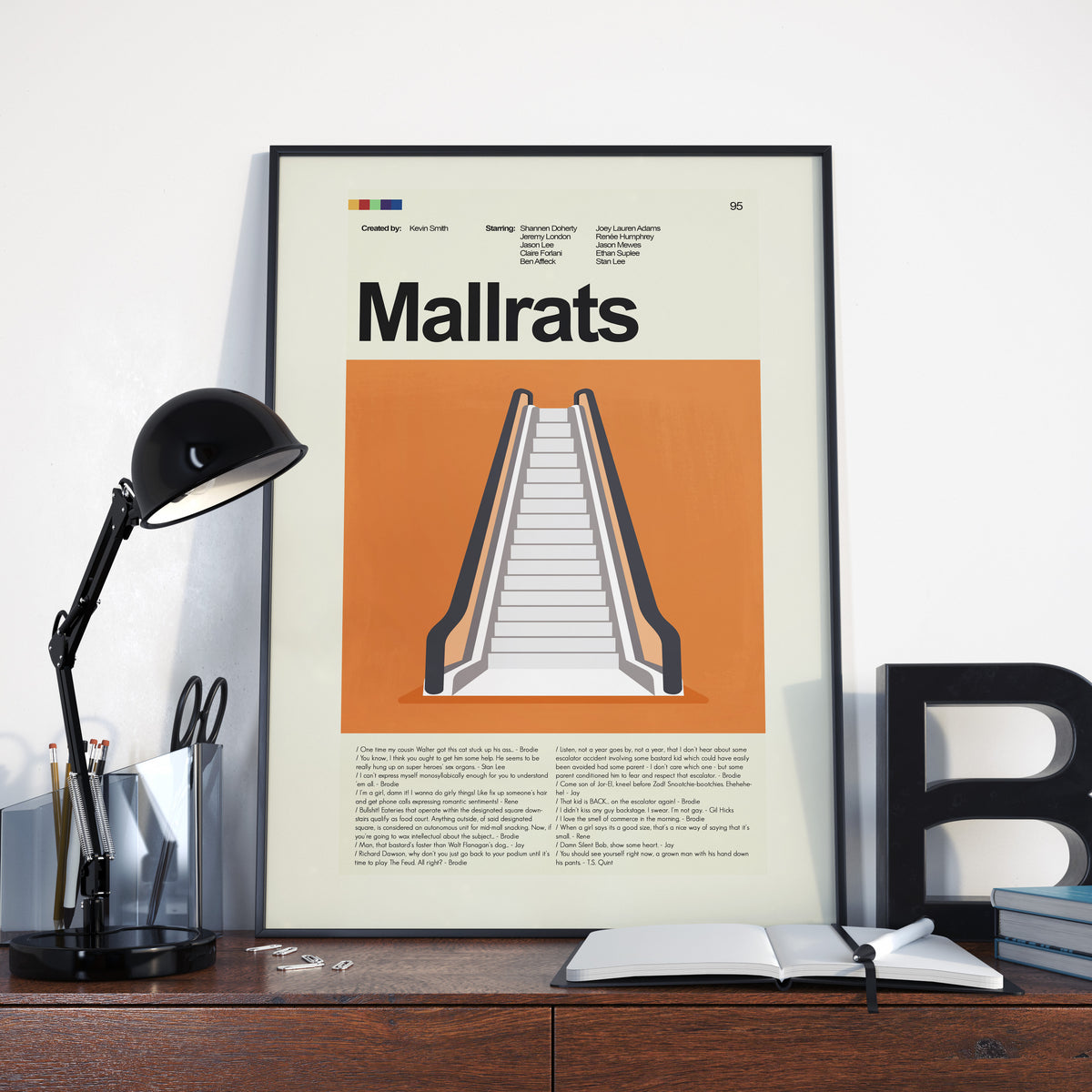 Mallrats - Escalator  | 12"x18" or 18"x24" Print only