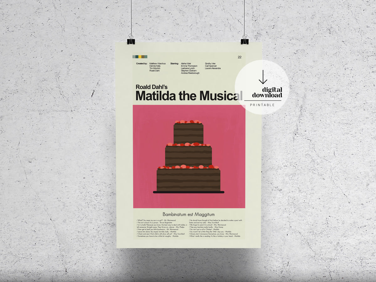 Matilda the Musical | DIGITAL ARTWORK DOWNLOAD