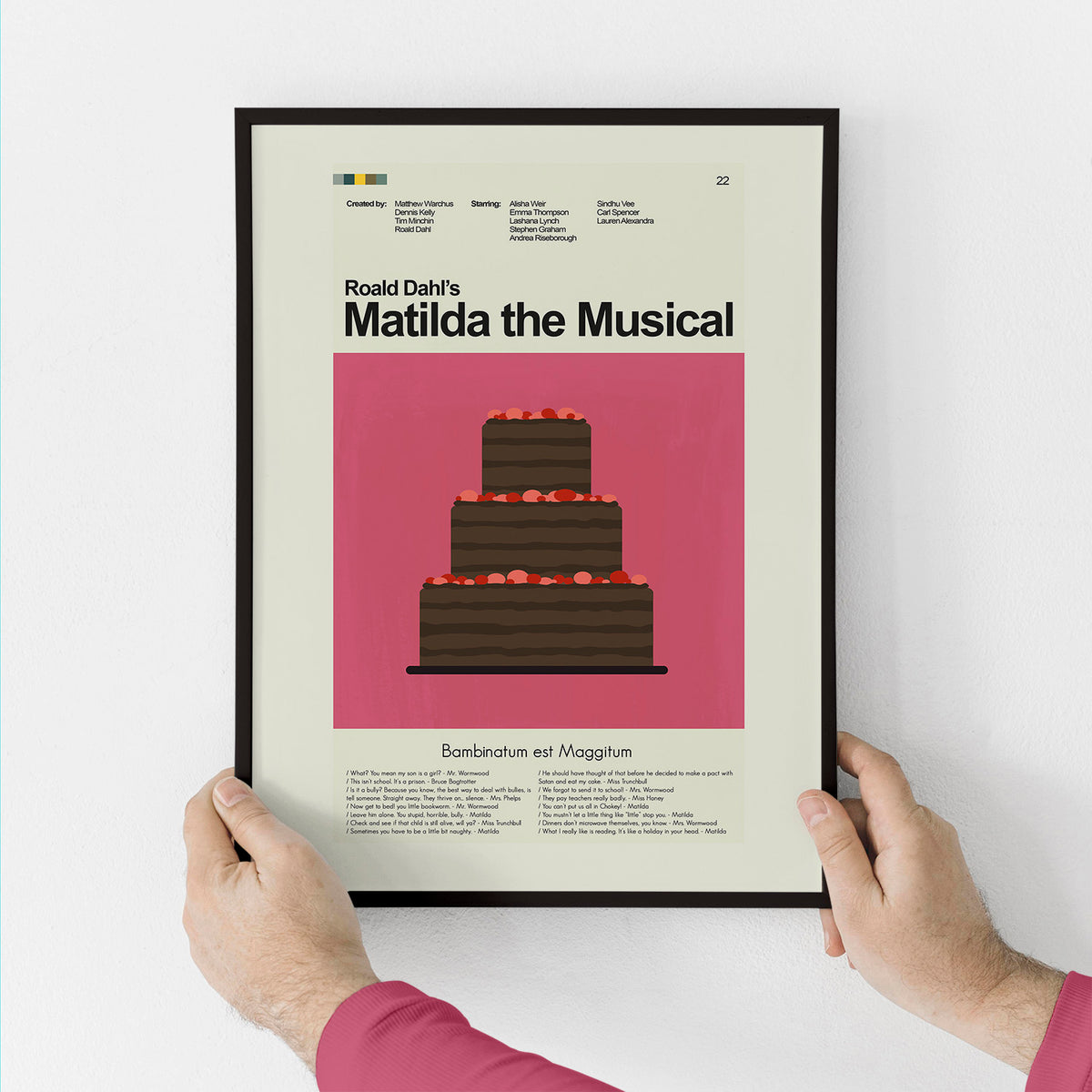 Matilda the Musical - Chocolate Cake | 12"x18" or 18"x24" Print only