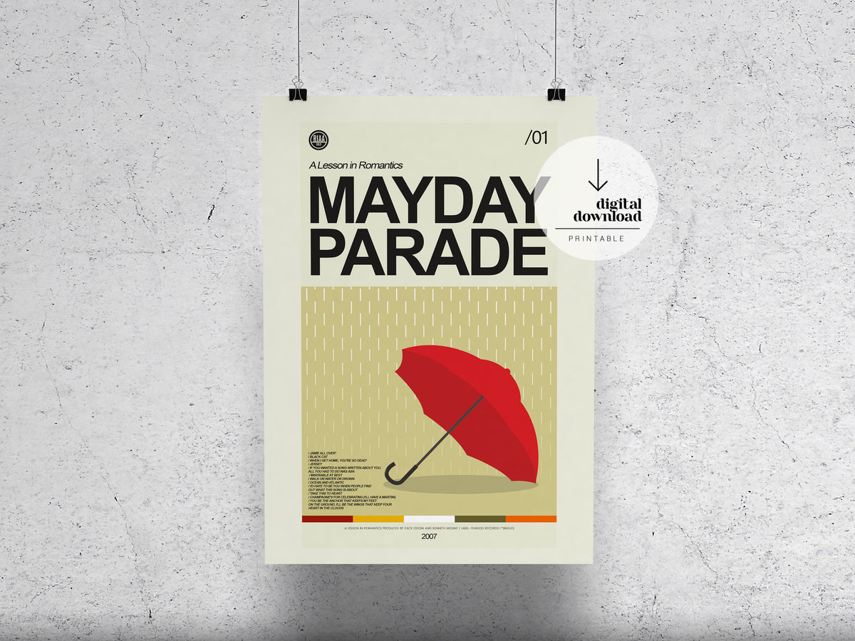 Mayday Parade - A Lesson in Romantics | DIGITAL ARTWORK DOWNLOAD
